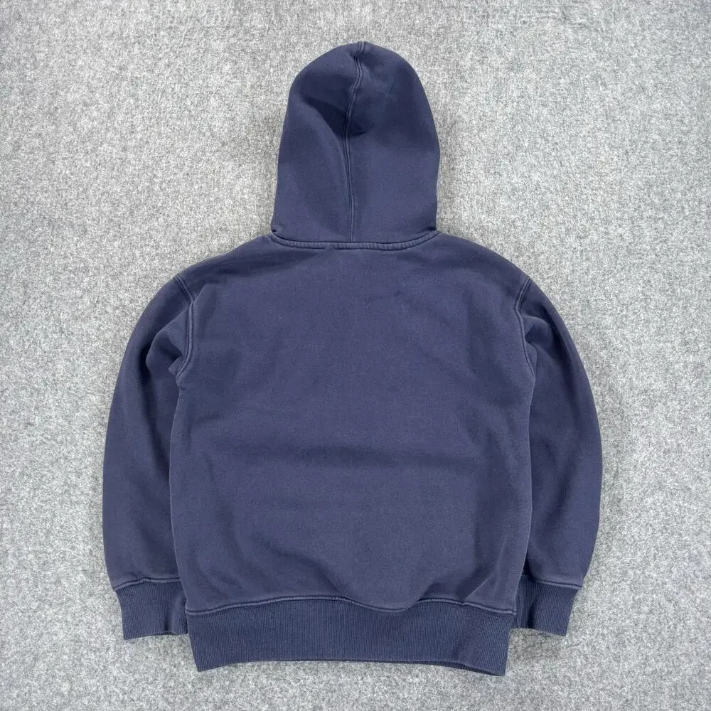 Gap Kids Original 1969 Hoodie Navy Blue Pullover Sweatshirt Fleece Youth Large